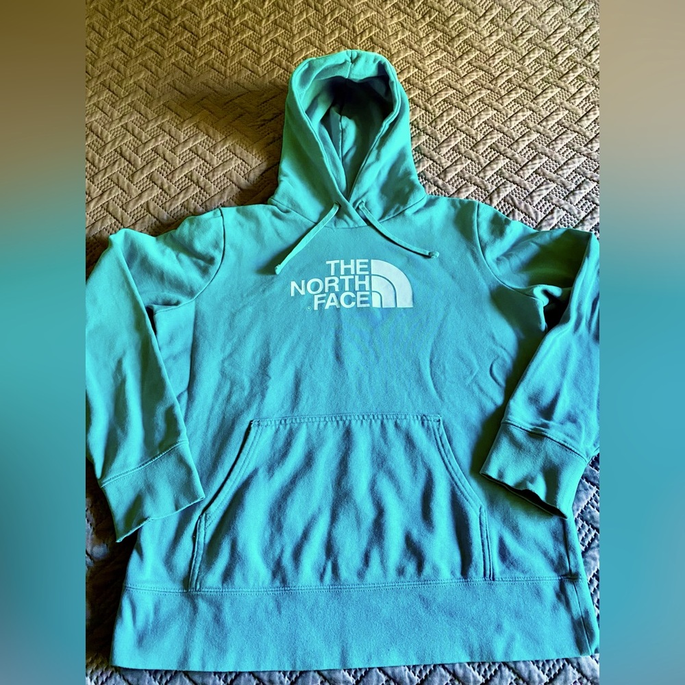NORTH FACE TEAL Women’s hooded sweatshirt